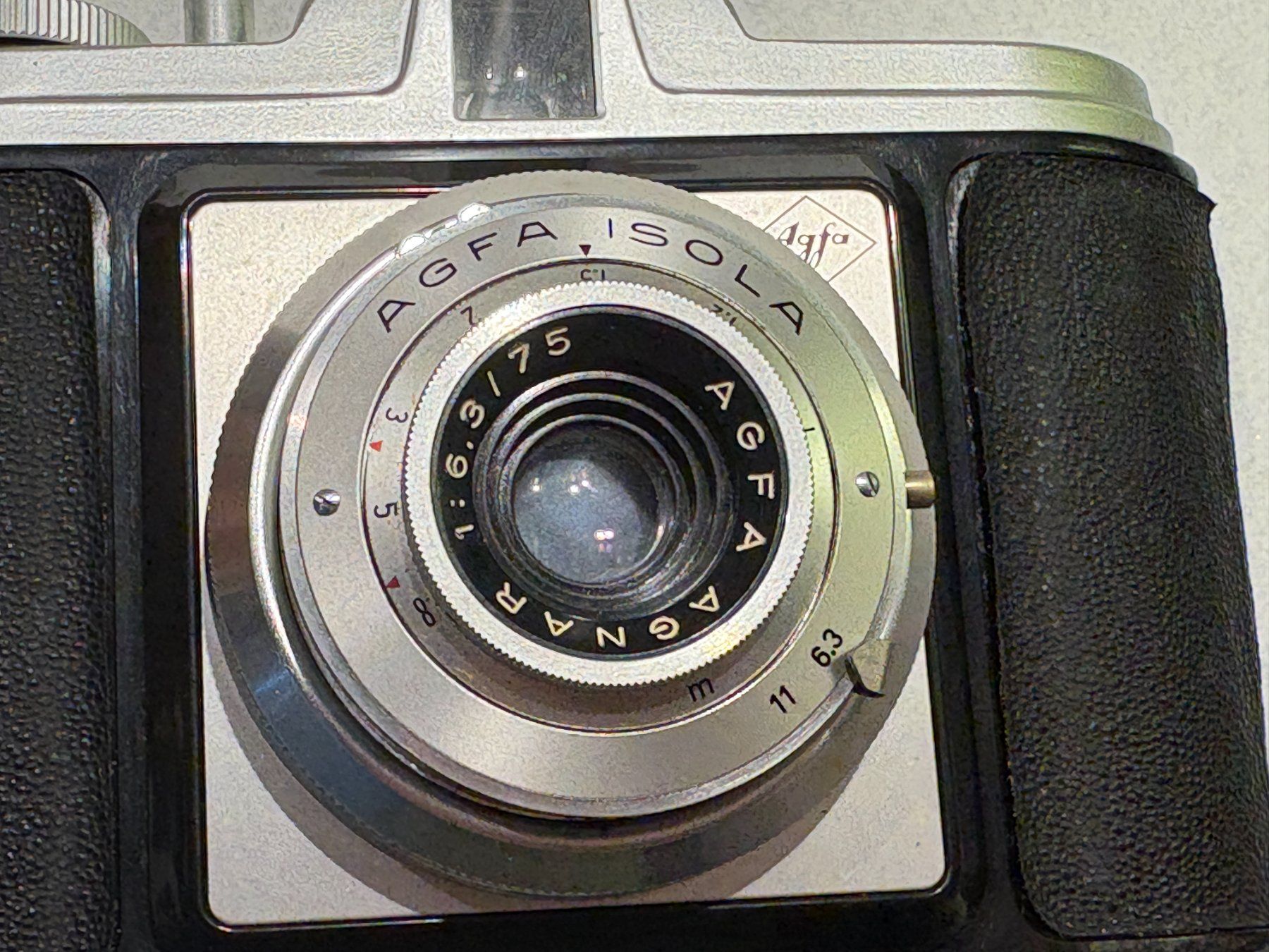Agfa Fotocamera: Agfa Isola Sucherkamera Agnar 1:6.3/75 – Usato da Gossau/ZH venduto da amazonas66 1