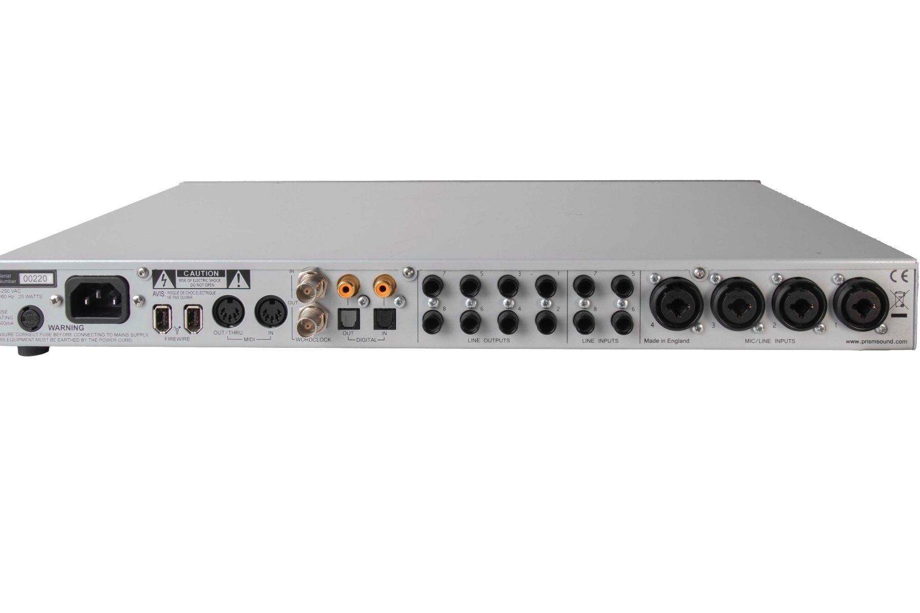Attrezzatura per studi di registrazione: PRISMSOUND ORPHEUS - AD DA WANDLER Prism Sound Preamp – Usato da Emmen venduto da babmusician 4