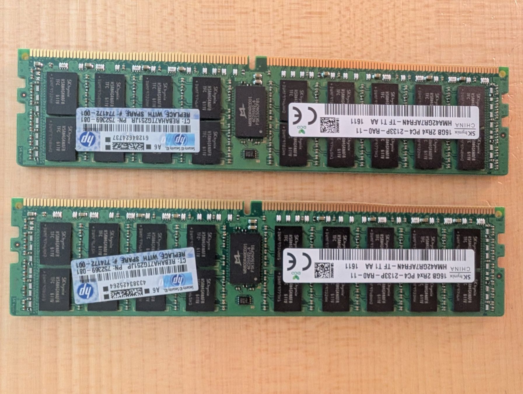 Memoria / RAM: Server RAM 16 GB SKhynix RDIMM – Usato da Cham venduto da mar_96j8