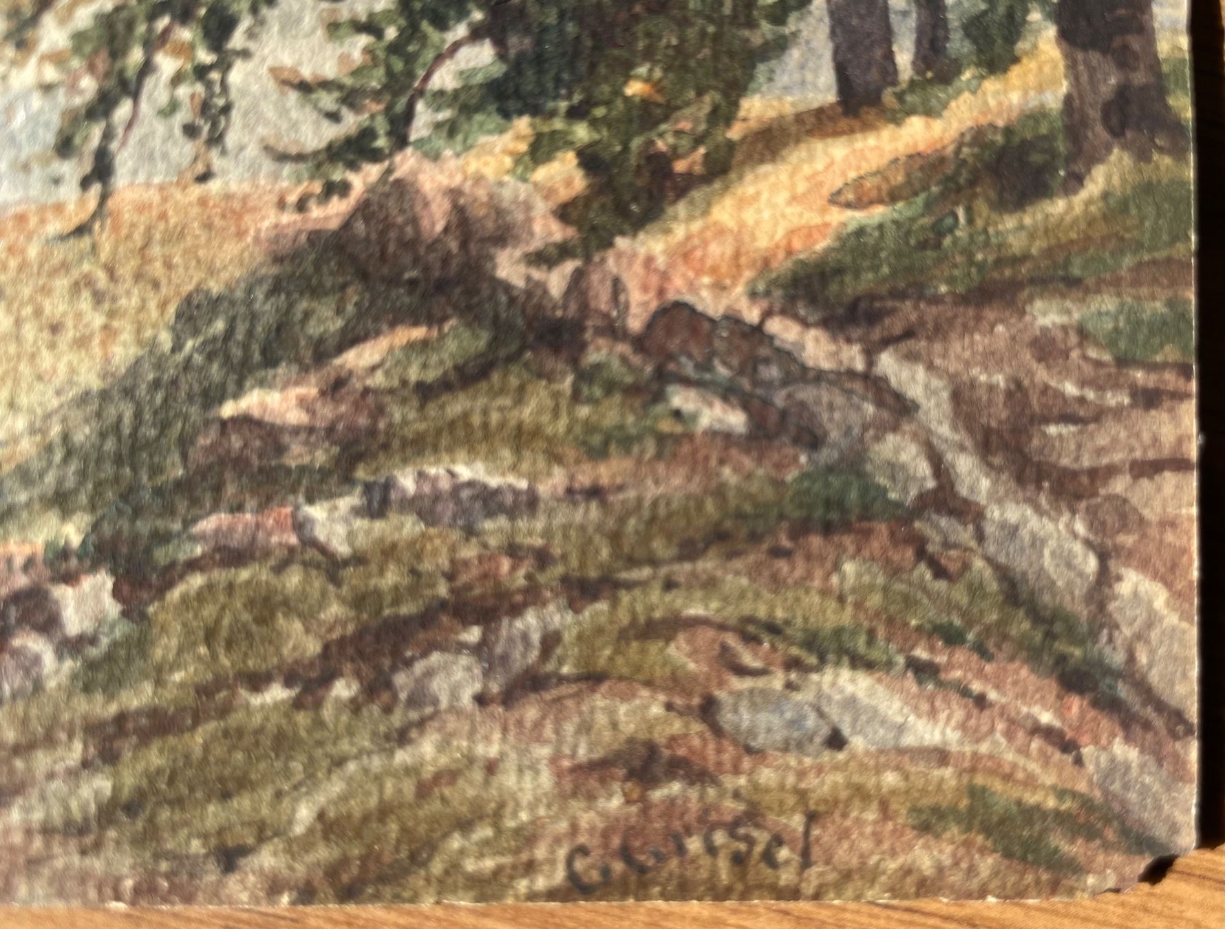 Dipinti: G. Grisel aquarelle romantique – Usato da Biel/Bienne venduto da galaq 1