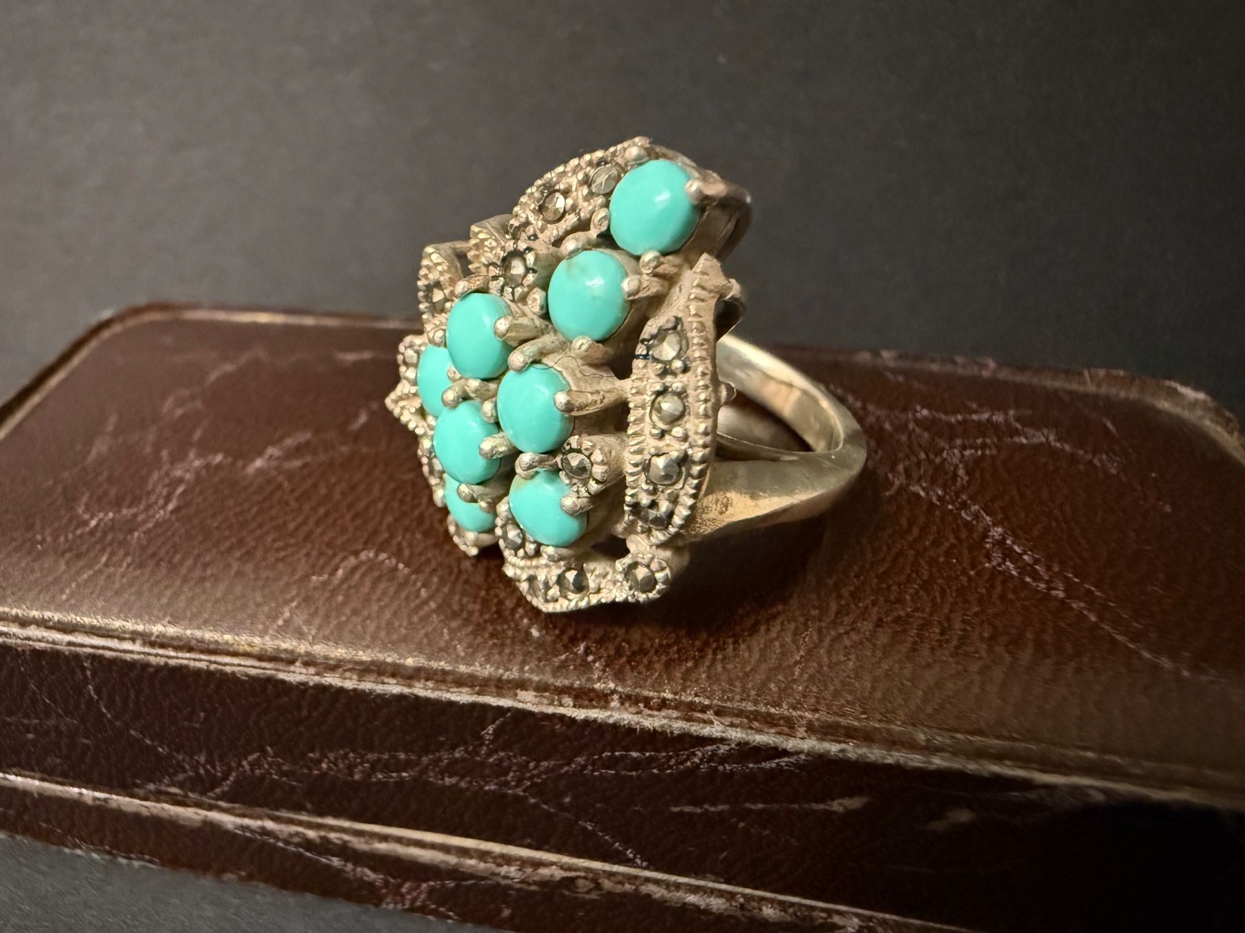 Bagues: Vintage Silber Ring mit Türkis 925 – D'occasion à Spiegel b. Bern par Rogger72 1