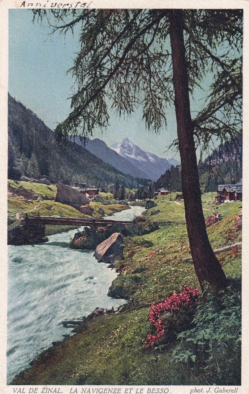 Cartoline postali: Val de Zinal La Navigenze et le Besso – Usato da Cormoret venduto da Pascalll2001