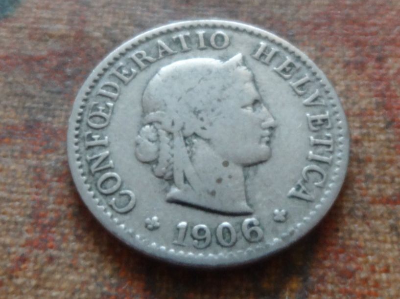 Tutti le monete: 5 Rp. 1906  (B) – Usato da Romanel-sur-Lausanne venduto da Swift13