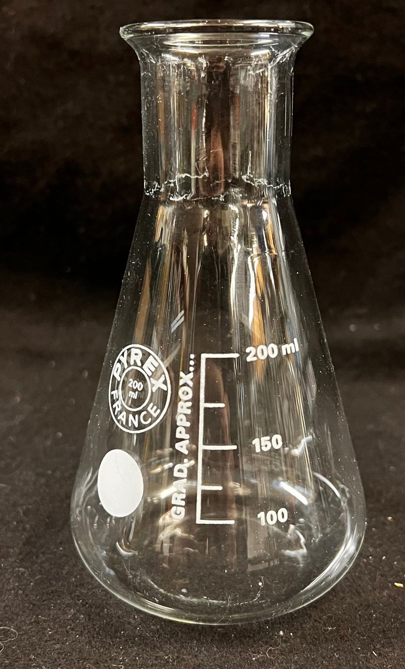 Schott Gläser: Laborglas Erlenmeyerkolben 100ml ohne Schliff – Gebraucht aus Hölstein von
