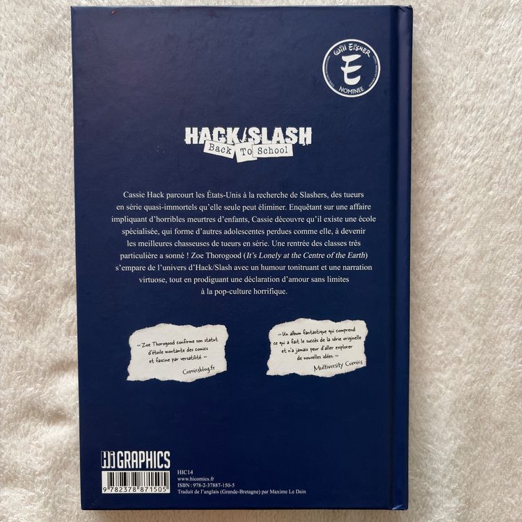 BD Hack/Slash: Back to School - Zoe Thorogood (2024) (Neuf (Voir ...