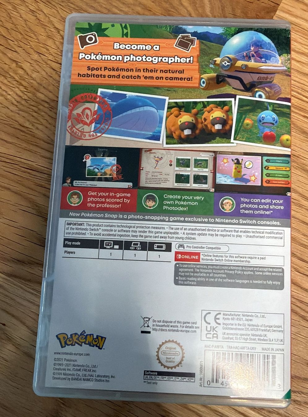 Nintendo Giochi: NINTENDO SWITCH NEW POKEMON SNAP – Usato da Zürich venduto da Frei-Occasionen 1