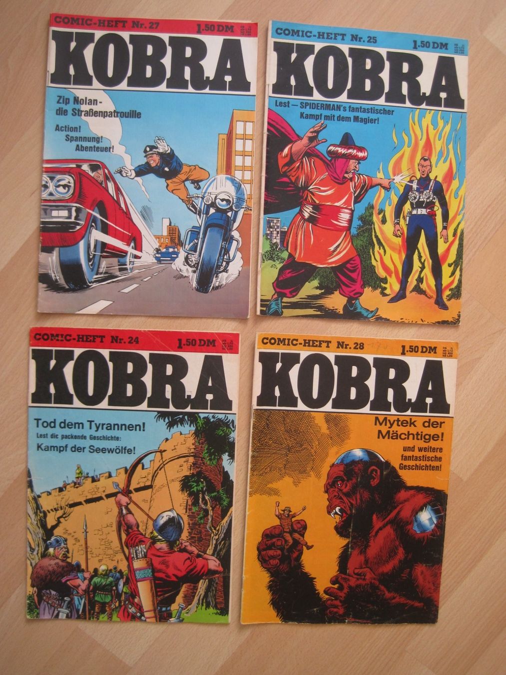 Comics: KOBRA Eiserne Hand Trigan Archie  1976 Comic LOT D – Gebraucht aus Gossau SG von Noryflory