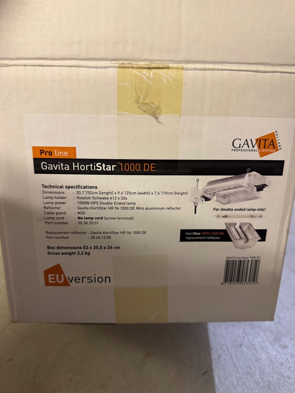 Lampade: Gavita Pro Line HortiStar 1000 DE + Replacement Kit – Usato da Fehraltorf venduto da LordRomi 3