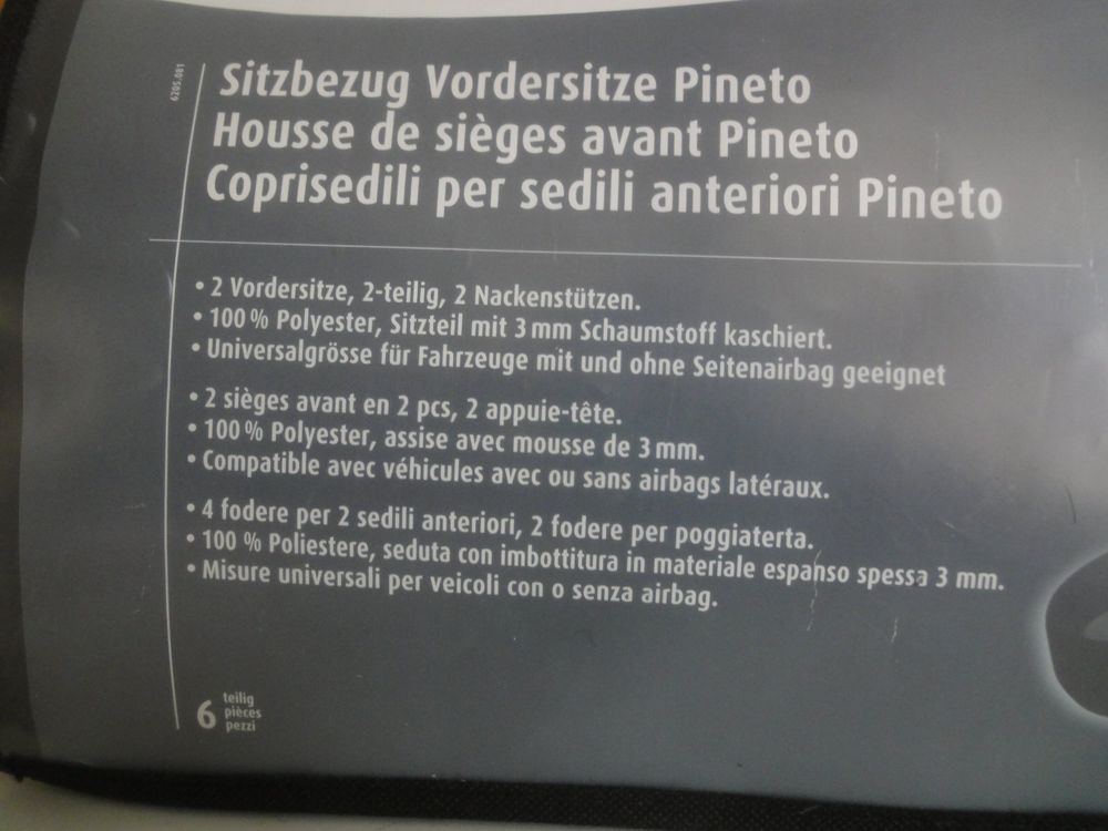 Miocar Sitzbezug Vordersitze Pineto