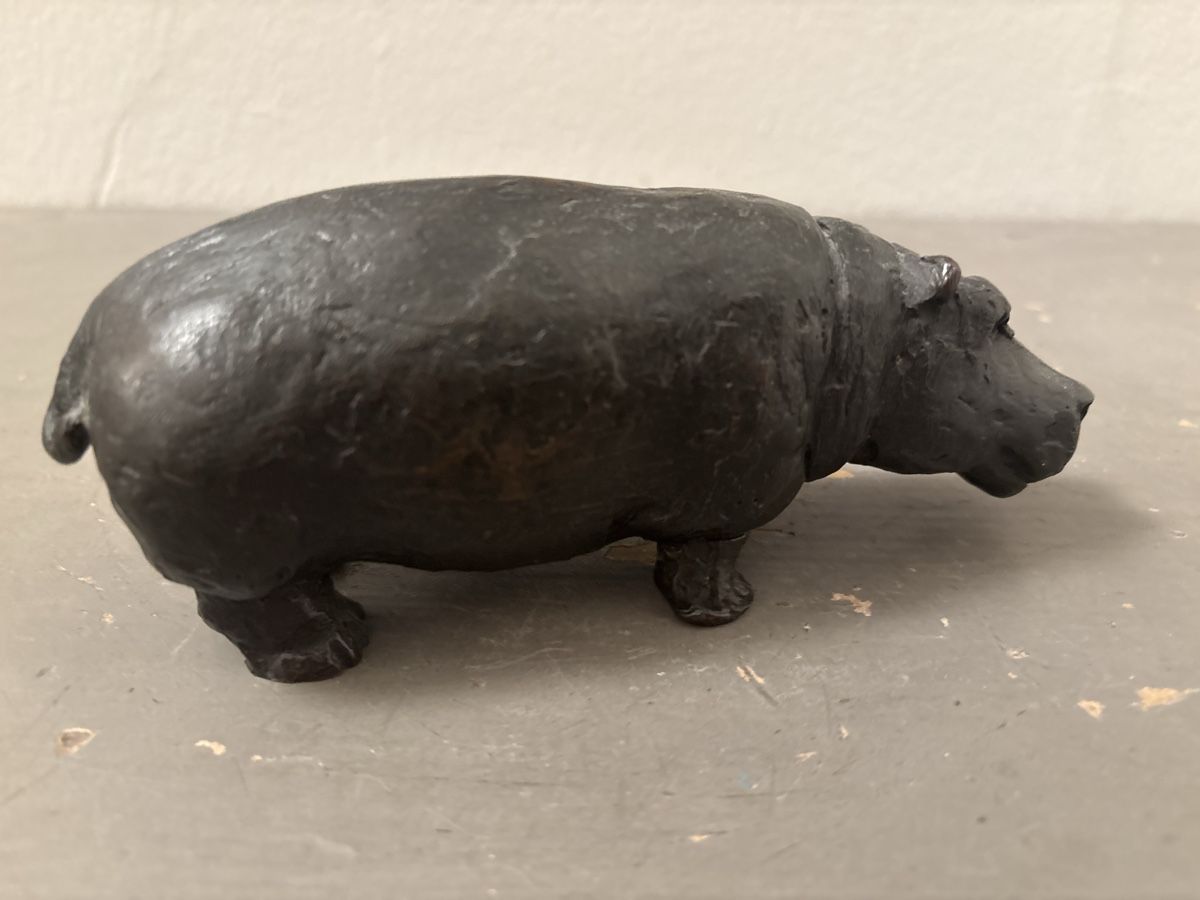 Skulpturen & Statuen: Antike Bronze Nilpferd  – Gebraucht aus Basel von magnummarine 1