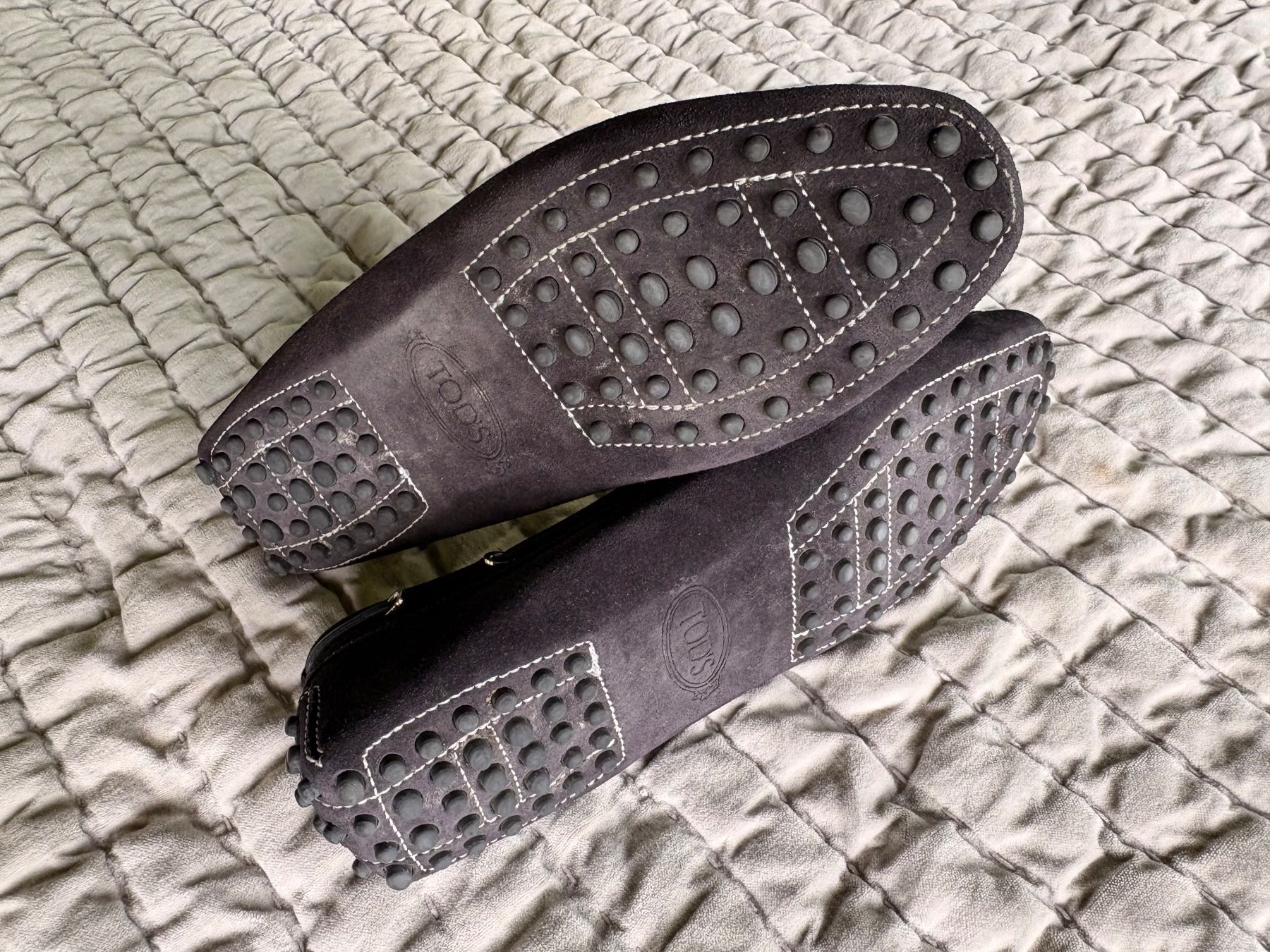Tod'S Scarpe da donna: Tod's Gommino daim bleu marine  -  37 – Usato da Lovatens venduto da flo_z95p 5