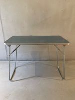 Campingtisch, Klapptisch Blau, Metall Gestell aus der DDR