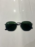 Lunettes de soleil Ray-Ban hexagonales vertes homme état neu