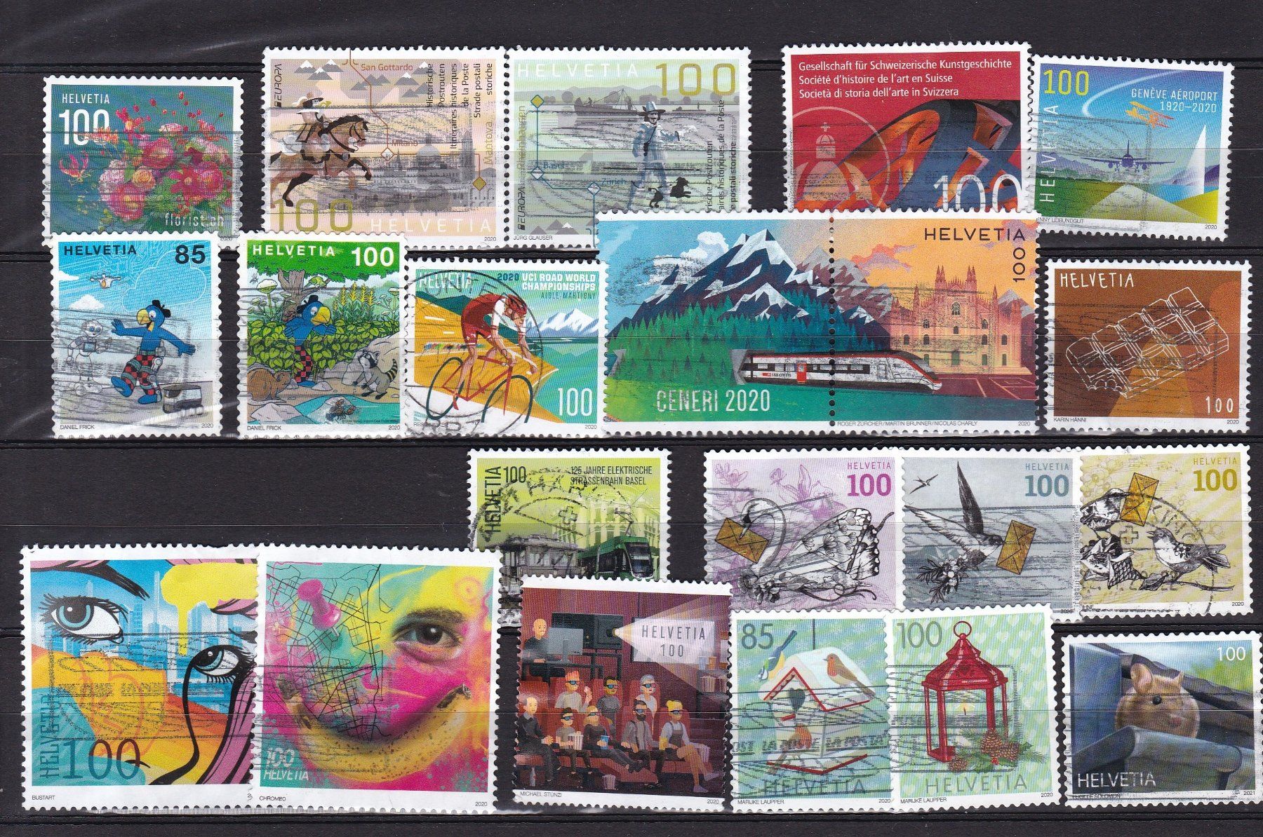 Tous les timbres: CH Briefmarken Lot 2018-2021 – D'occasion à Münchwilen AG par Nesar 2