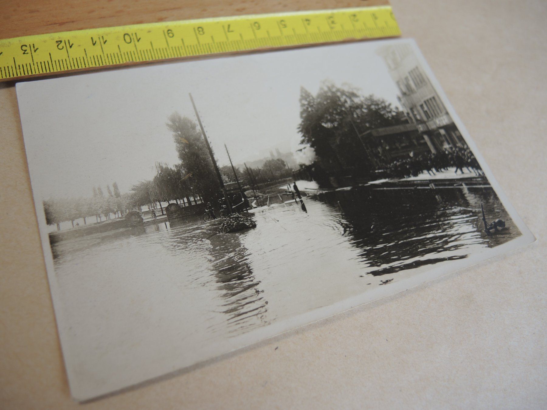 Cartoline postali: Rorschach Hochwasser Chabisplatz Rest. Bavaria Ansichtskarte – Usato da Rorschach venduto da maeck8 2