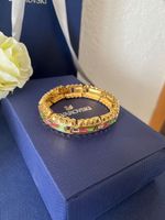 Swarovski plaquer bracelet doré strass multicolore🎁💎✨