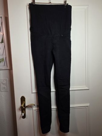 H&M Mama Umstandsjeans Schwarz Gr. S (36) Top Zustand