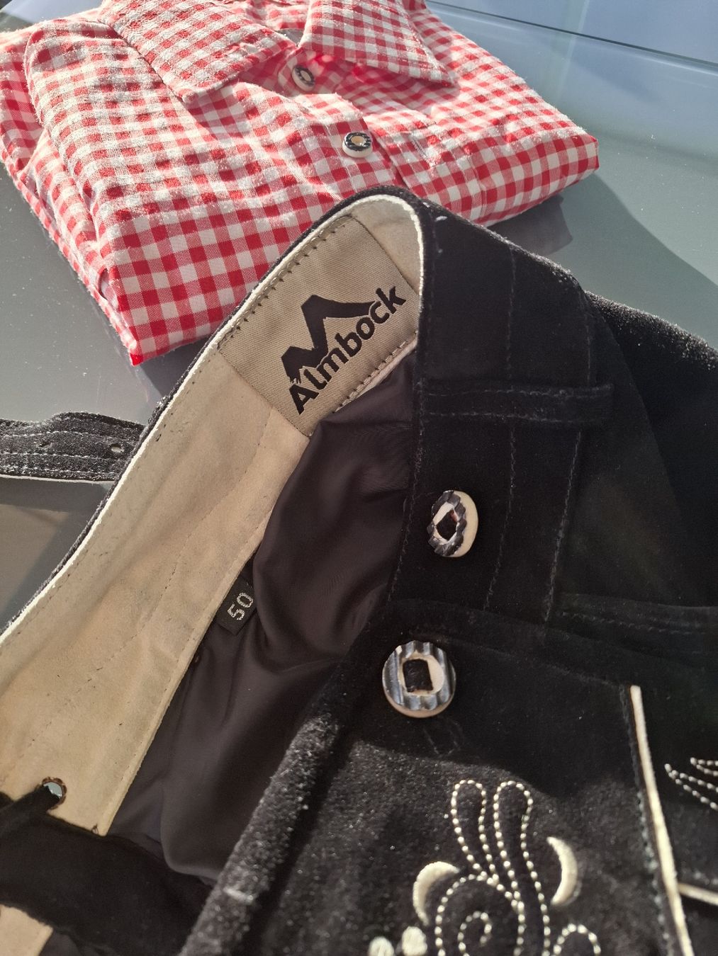 Costumi: Oktoberfest Lederhose mit Hemd – Usato da Büron venduto da myTechno 5