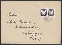 1945 : Einzelwerte W22 auf Brief