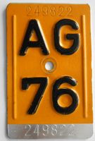 Mofanummer Töffli Aargau AG 76