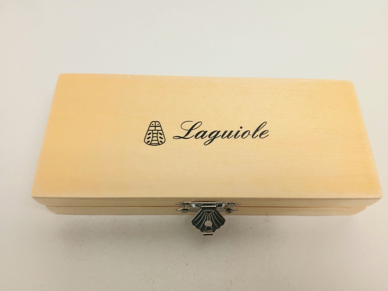 Laguiole Apribottiglie & Tappi per chiusura: NEW! Laguiole corkscrew with wooden Case single hinge – Nuovo e nell'imballaggio originale da Dübendorf venduto da LoRi-2026 1
