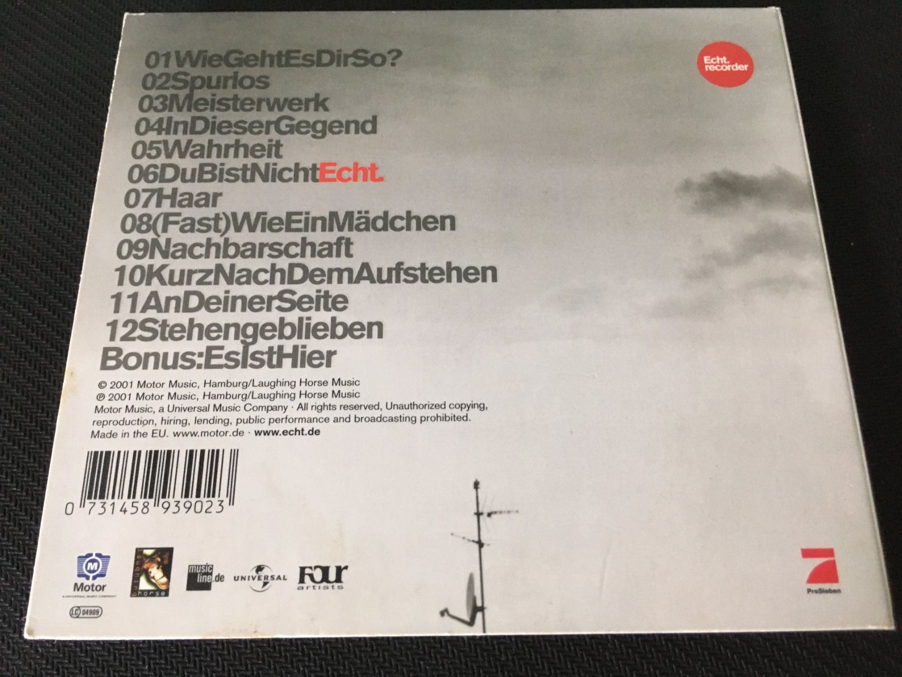 CDs: Echt. - Recorder -CD- Digipack – D'occasion à St.Gallen par MedienJoe 2