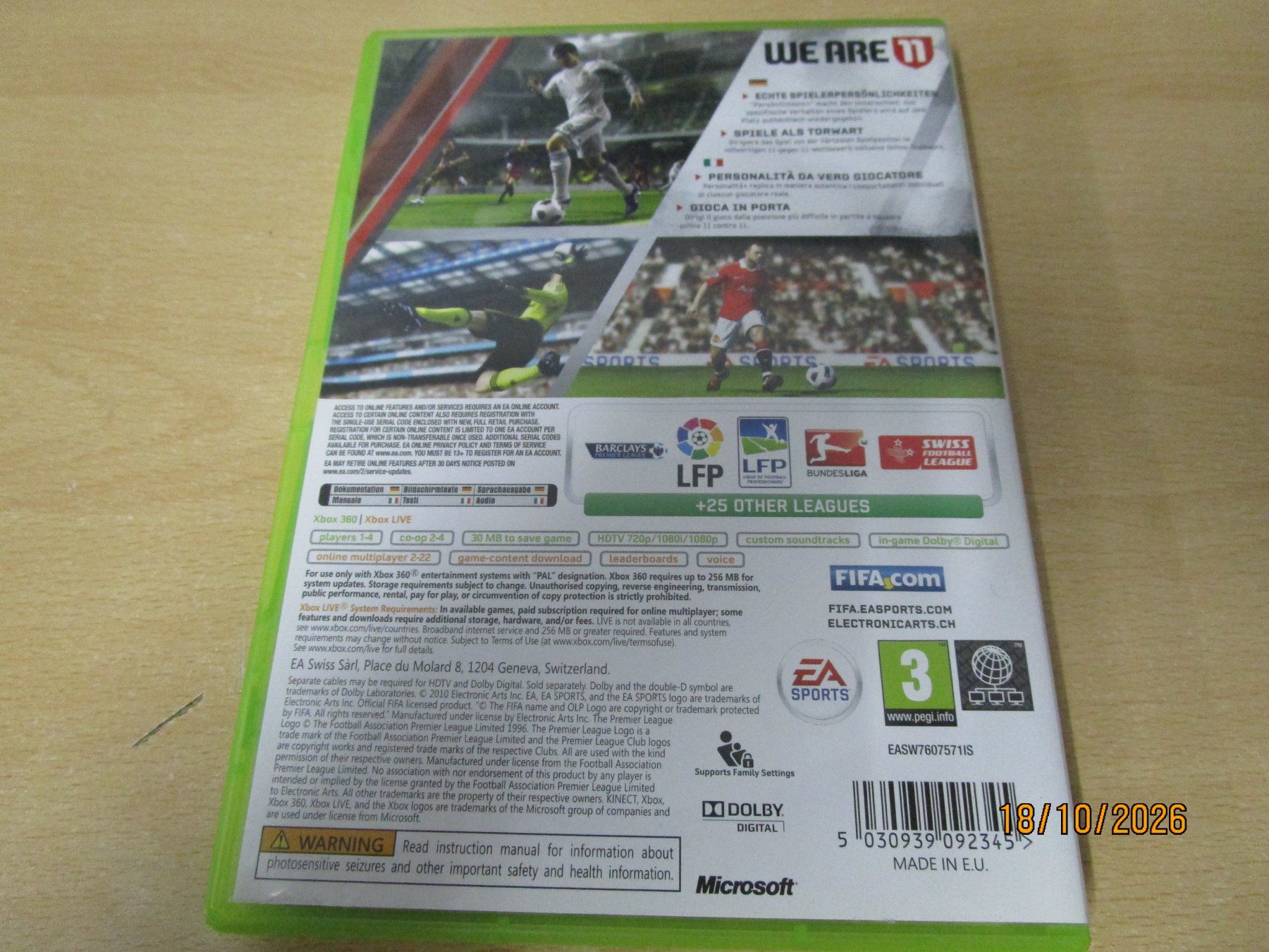 Microsoft Spiele: FIFA 11 Xbox 360 Xbox360 – Gebraucht aus Goldau von agestuffer 1