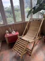 Liegestuhl aus Bambus klappbar gebrauchter Zustand