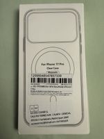 Coque iPhone 17 Pro transparente, magnétique, neuve!