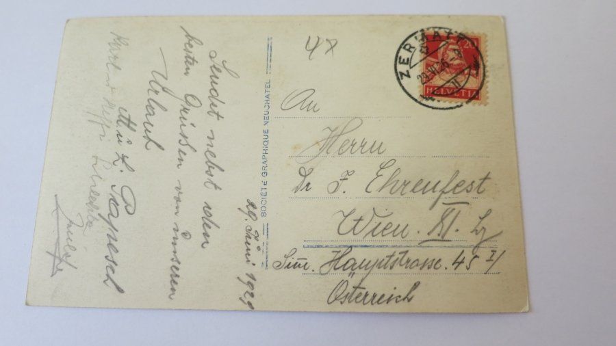 Ansichtskarten: Zermatt und Matterhorn - 1926 – Gebraucht aus Jona von centumprata 1