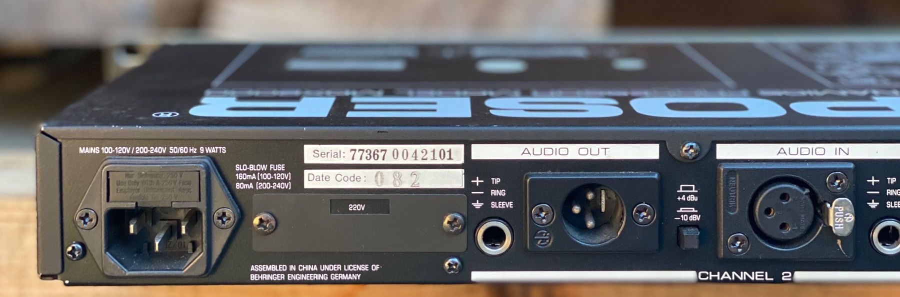 Console di mixaggio: Behringer Composer MDX 2000 – Usato da Wirzweli venduto da Kreonides 4