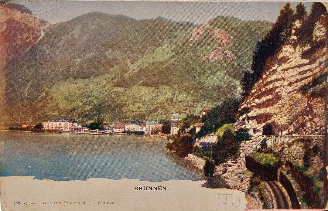 Ansichtskarten: BRUNNEN - 1902 – Gebraucht aus Delémont von Domdom1