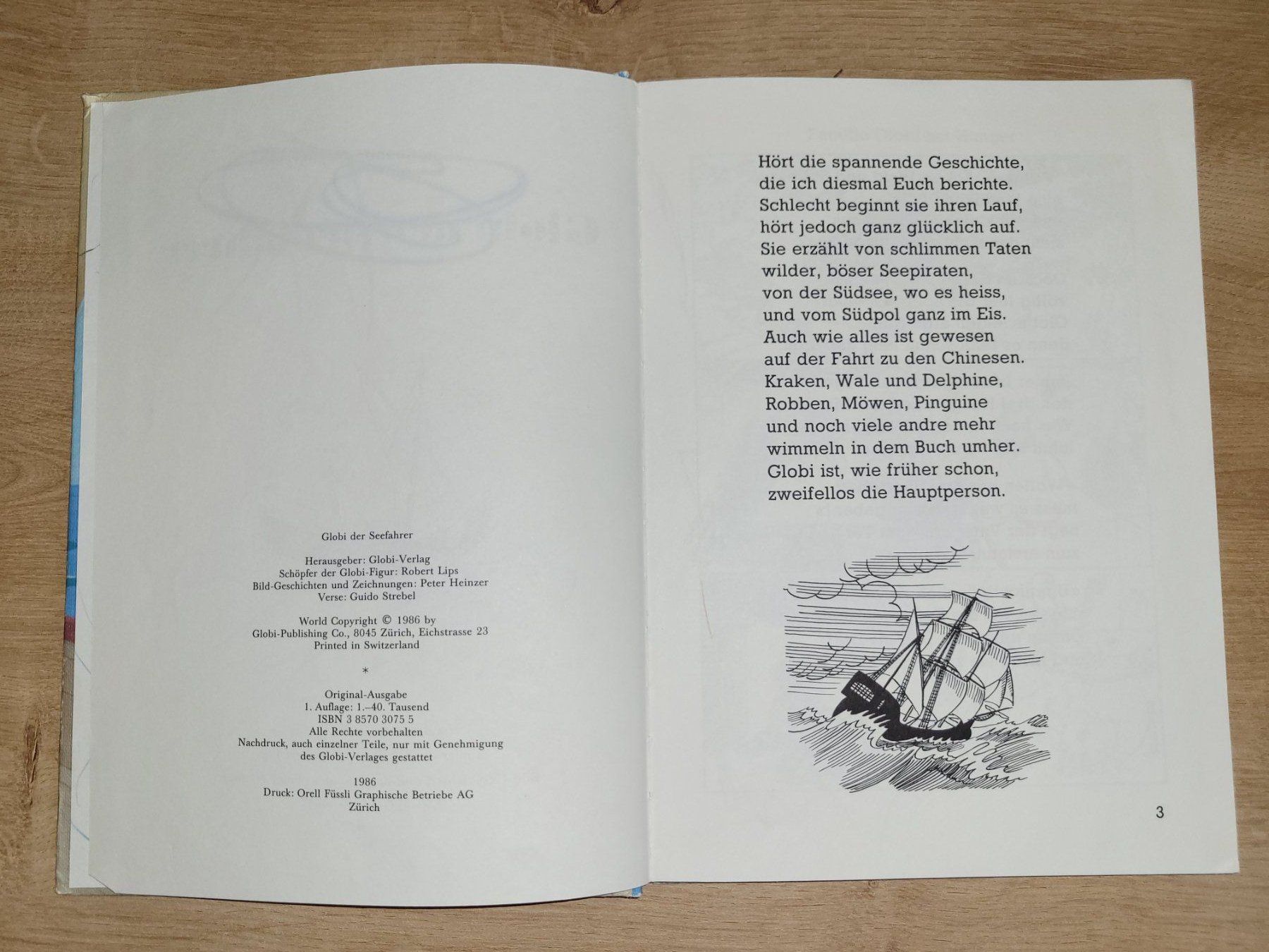 Libri: Globi der Seefahrer; 1. Auflage 1986 – Usato da Niederuzwil venduto da 333x333 2