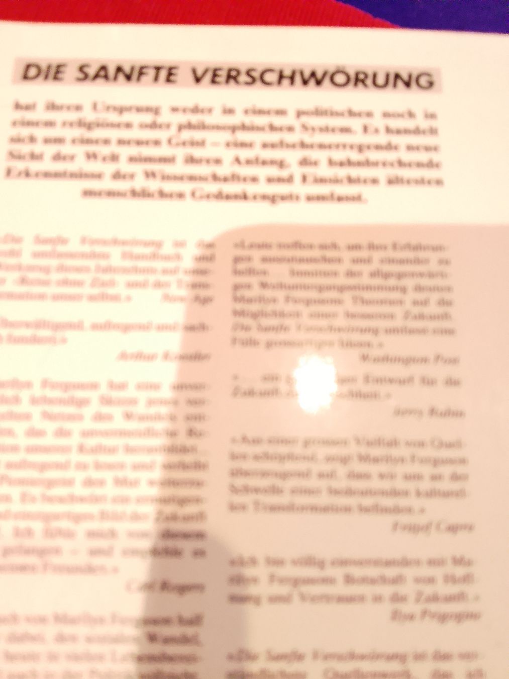 Libri: Die sanfte Verschwörung  – Usato da Volken venduto da katz5 3