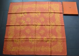 Seidentuch / Foulard en soie Hermès 90 x 90 cm