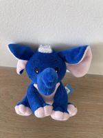 NEU Süsser Jumbo Elefant Stofftier, neuwertig, blau, Top!