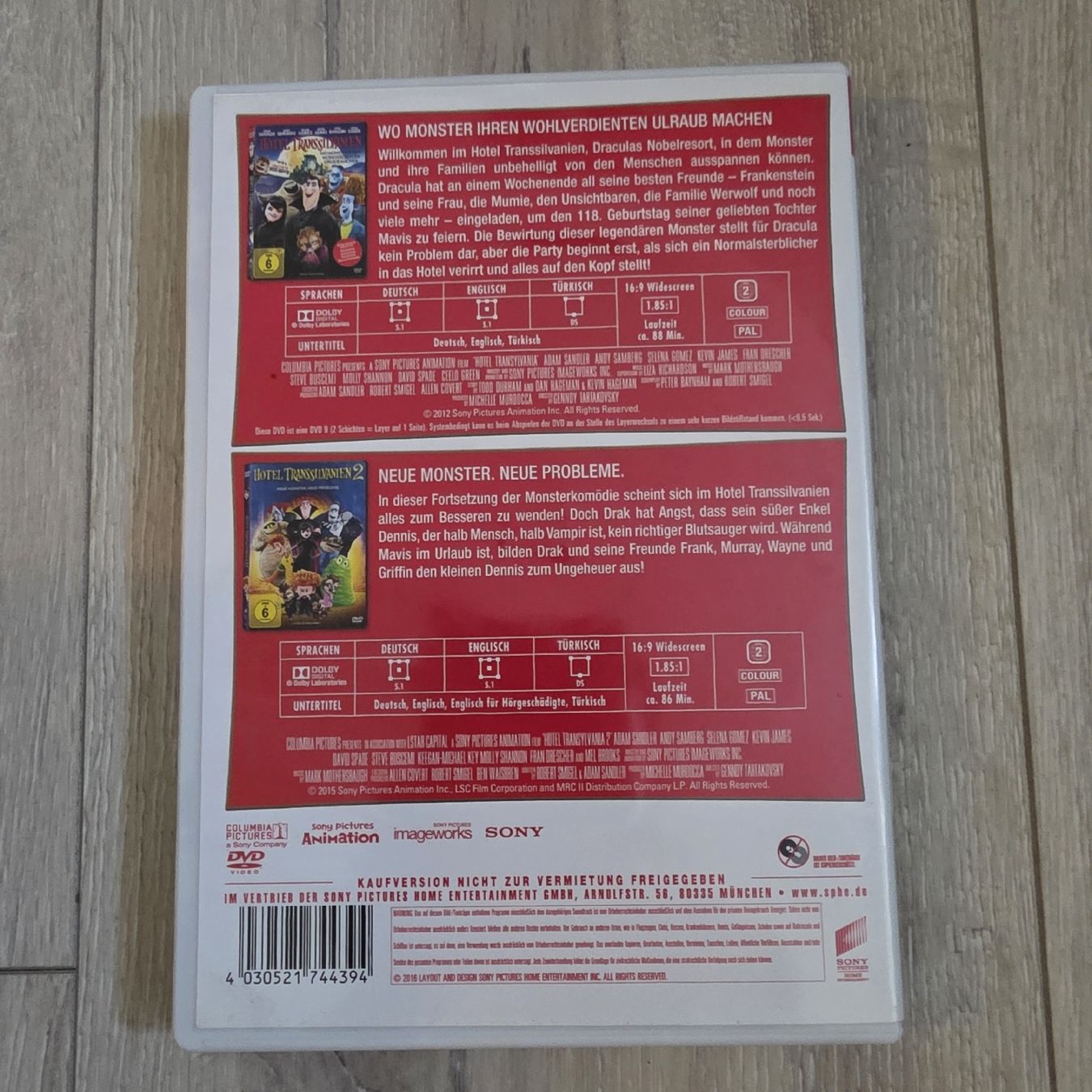 Tous les DVDs: Hotel Transsilvanien 1 & 2 DVD Doppelpack  – D'occasion à Wigoltingen par Zuckerfee84 1