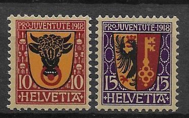 Tutti i francobolli: PJ118 - Pro Juventute 1918 ** – Usato da Trélex venduto da Phil_Albert