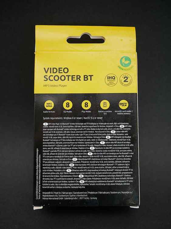Multimediaplayer & Streamer: INTENSO Video Scooter BT (MP3 Video Player) – Neu (gemäss Beschreibung) aus Winterthur von Restwert_Winterthur 3