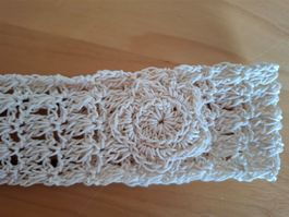 Haarband Band Baumwolle Beige neu