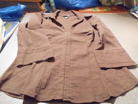 Bluse Grösse 38, H&M, braun, Verzierung