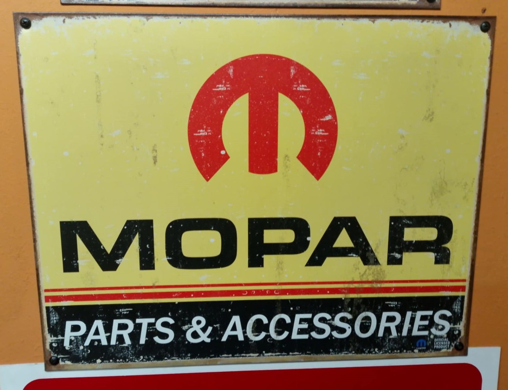 Insegne: Blechschild MOPAR PARTS + ACCESSORIES – Usato da Niedergösgen venduto da usc_l8gm