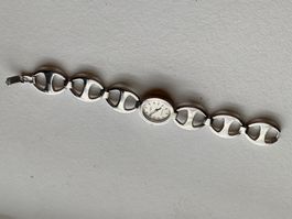 mech. Armbanduhr Damenuhr Armreif ungetragen Edelstahl