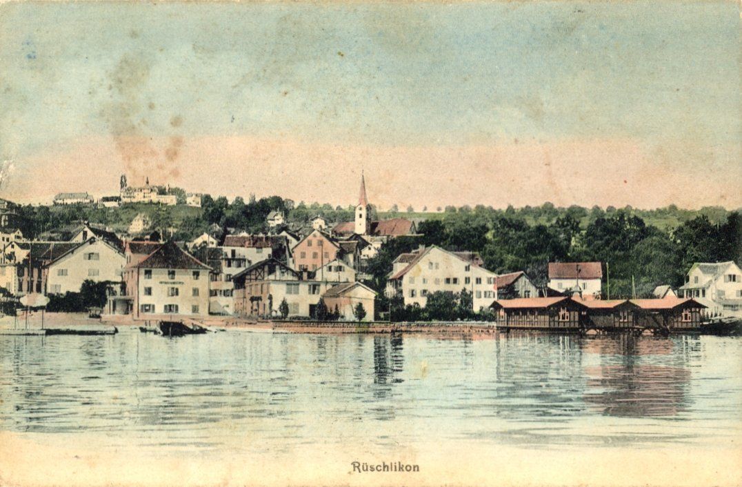 Cartoline postali: Rüschlikon   ZH        um 1912 – Usato da Brig venduto da Valcards54