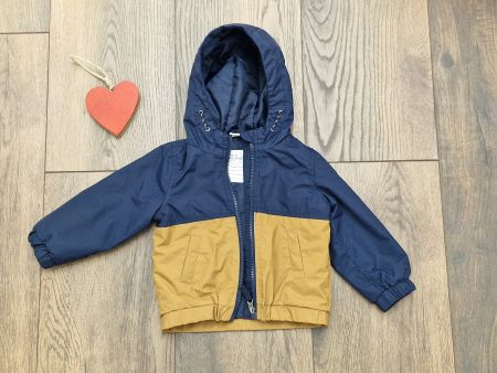 Baby Jacke Dopodopo blau braun Grösse 80 Kapuze neuwertig