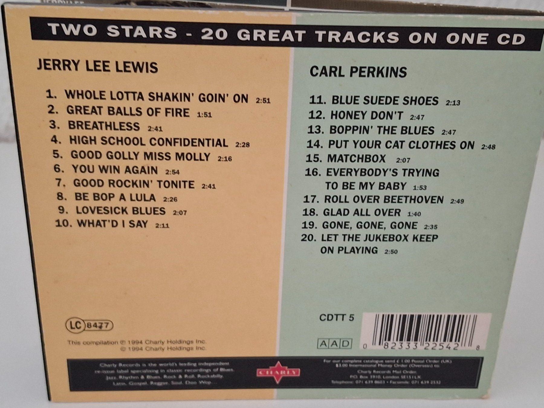 CD: CD Jerry Lee Lewis & Carl Perkins Two On One CD – Usato da Aarberg venduto da Jackup1 1