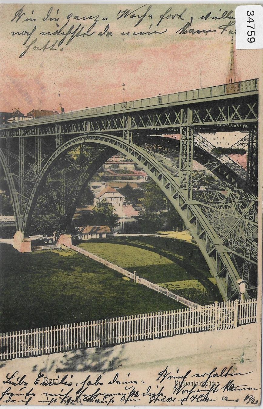 Cartoline postali: Bern - Kirchenfeldbrücke - Litho – Usato da Ettingen venduto da Kartenplanet