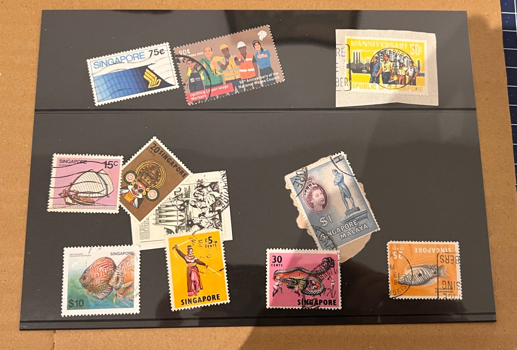 Alle Briefmarken: Singapore Briefmarke lot – Gebraucht aus Riva san vitale von abd_p86k