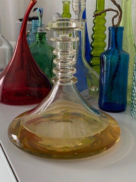 Caraffe: Midcentury Schiffskaraffe aus Glas – Usato da Wiesendangen venduto da EnricaL 4