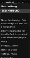 Bremsbeläge Scooter
